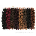 Synthetische weiche Faux Locs Curly Crochet Hair Extensions